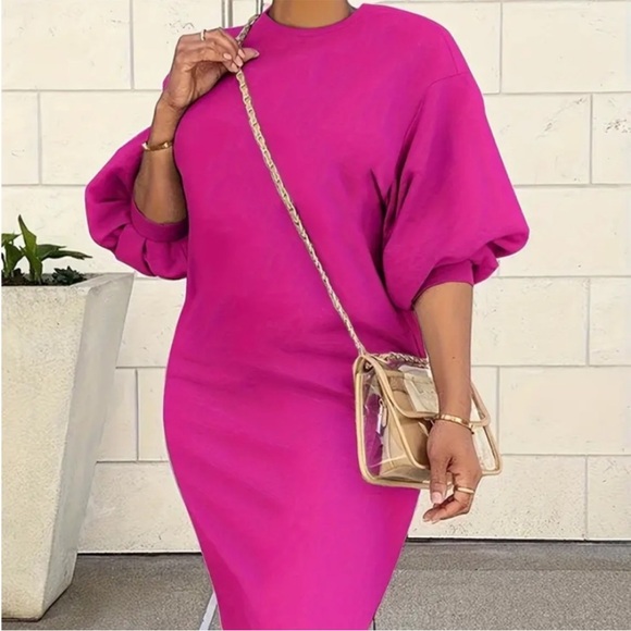 Dresses & Skirts - Lot of 2, Comfy Sweater Winter Dresses Pink Grey, 3X, NIP